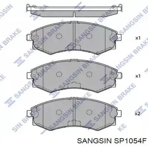 Гальмівні колодки Sangsin SP1054F ціна, від 13.98 USD