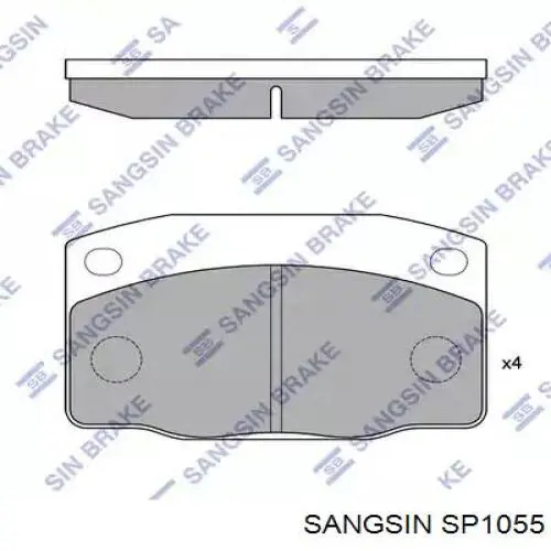 SP1055 Sangsin Передні гальмівні колодки