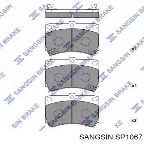 Гальмівні колодки Sangsin SP1067 ціна, від 14.94 USD