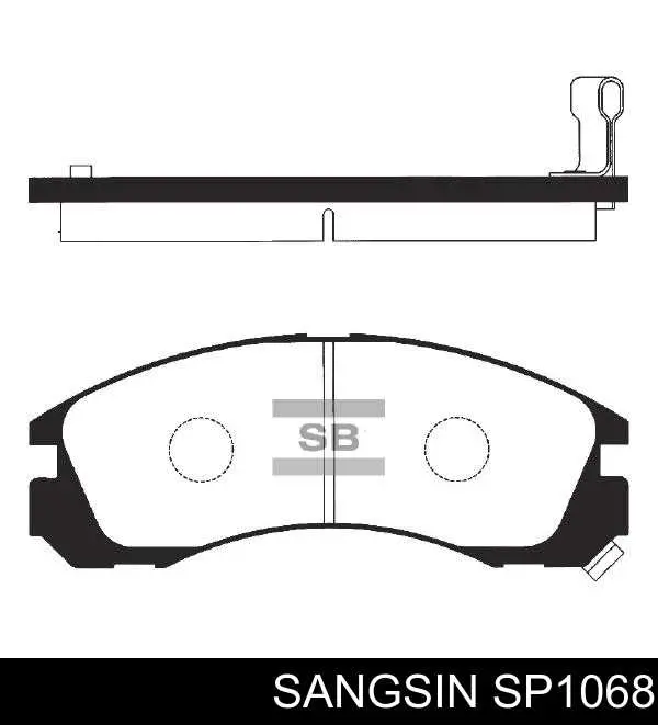 Гальмівні колодки Sangsin SP1068 ціна, від 24.05 USD