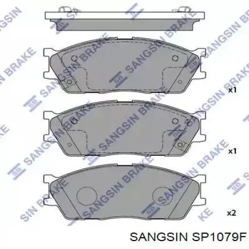 Гальмівні колодки Sangsin SP1079F ціна, від 17.31 USD