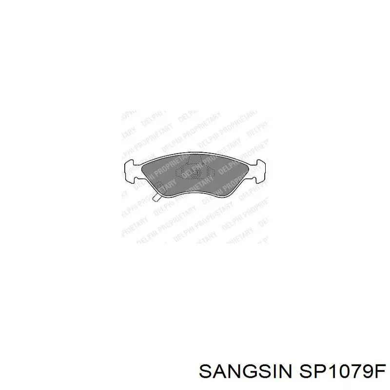 Купити SP1079F Sangsin Колодки гальмівні передні, дискові