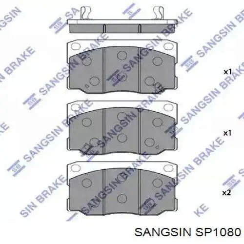 SP1080 Sangsin Передні гальмівні колодки
