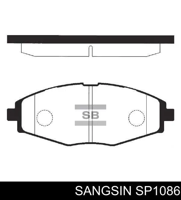 Гальмівні колодки Sangsin SP1086 ціна, від 11.21 USD