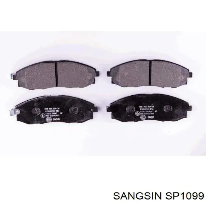 Купити SP1099 Sangsin Колодки гальмівні передні, дискові