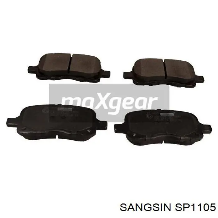 Купити SP1105 Sangsin Колодки гальмівні передні, дискові