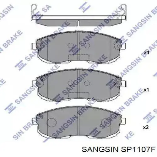Купити SP1107F Sangsin Колодки гальмівні передні, дискові