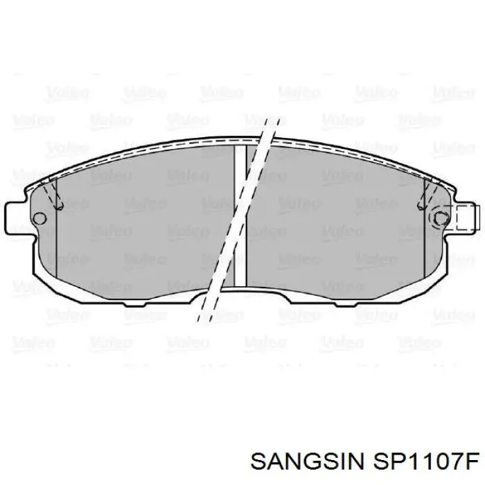 SP1107F Sangsin Передні гальмівні колодки