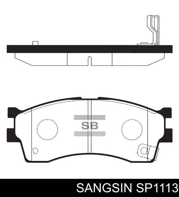Гальмівні колодки Sangsin SP1113 ціна, від 17.07 USD