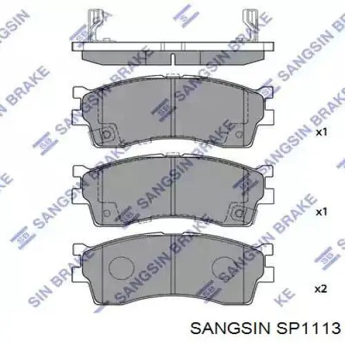 Колодки гальмівні передні, дискові SP1113 Sangsin