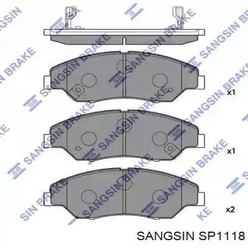 Гальмівні колодки Sangsin SP1118 ціна, від 18.10 USD