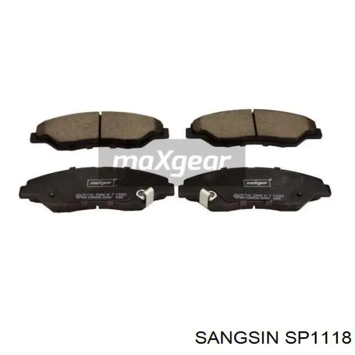 Купити SP1118 Sangsin Колодки гальмівні передні, дискові