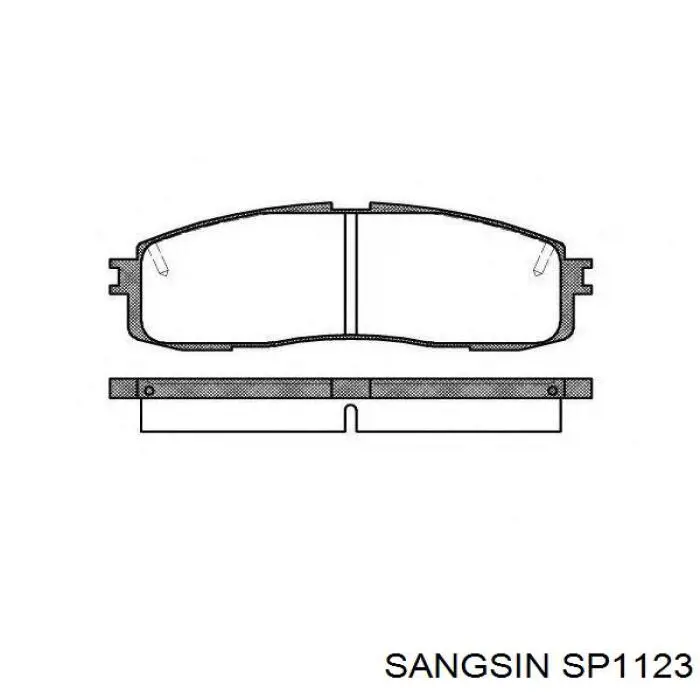 SP1123 Sangsin колодки гальмові задні, дискові