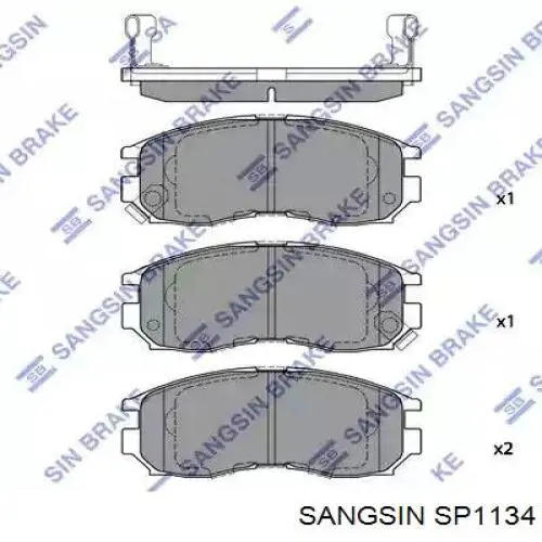Гальмівні колодки Sangsin SP1134 ціна, від 17.59 USD