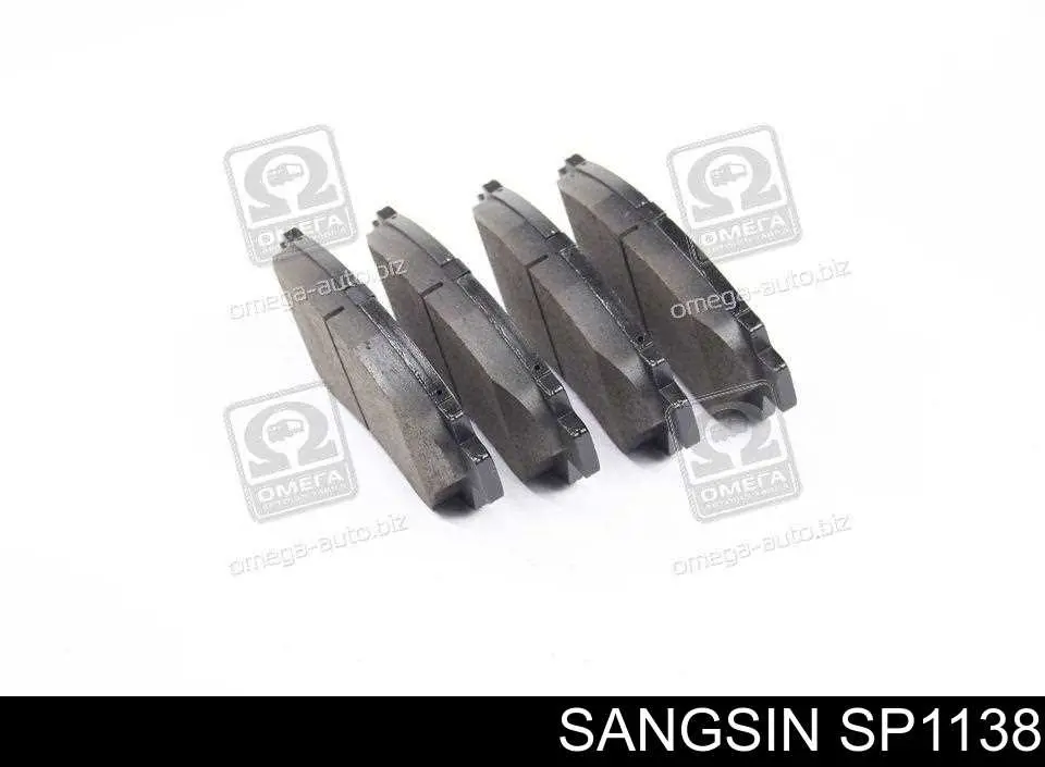 Купити SP1138 Sangsin Колодки гальмівні передні, дискові