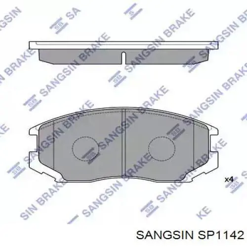 Гальмівні колодки Sangsin SP1142 ціна, від 12.50 USD