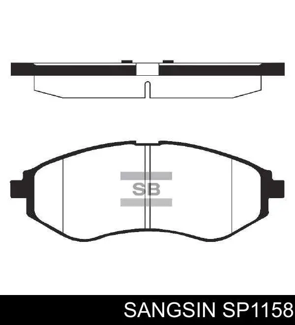Гальмівні колодки Sangsin SP1158 ціна, від 14.57 USD