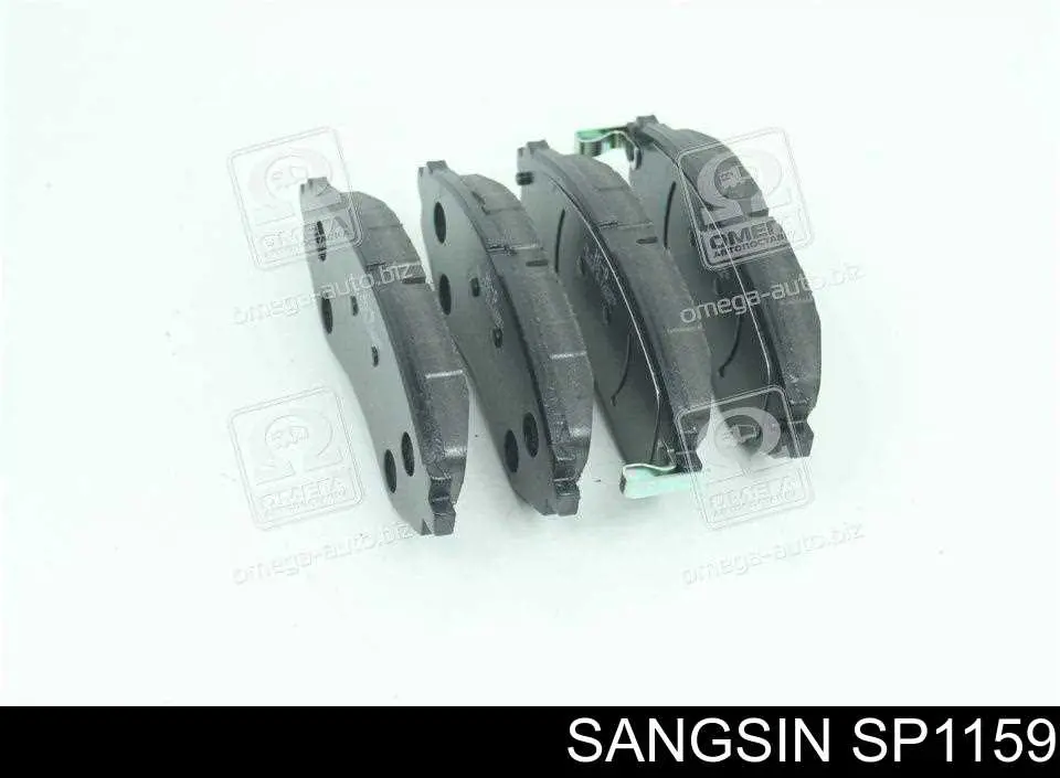 Купити SP1159 Sangsin Колодки гальмівні передні, дискові