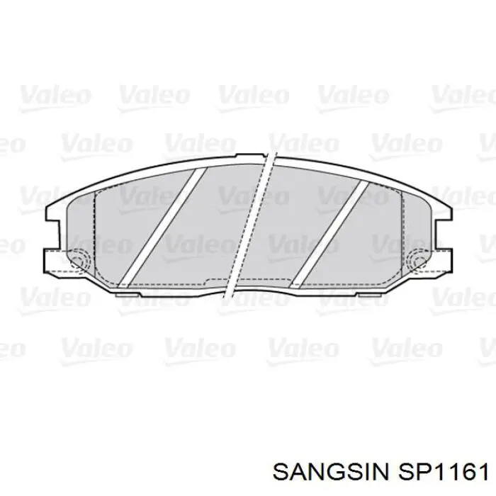 Гальмівні колодки Sangsin SP1161 ціна, від 28.18 USD
