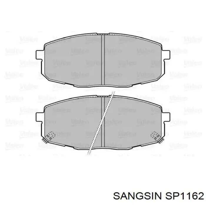 Купити SP1162 Sangsin Колодки гальмівні передні, дискові