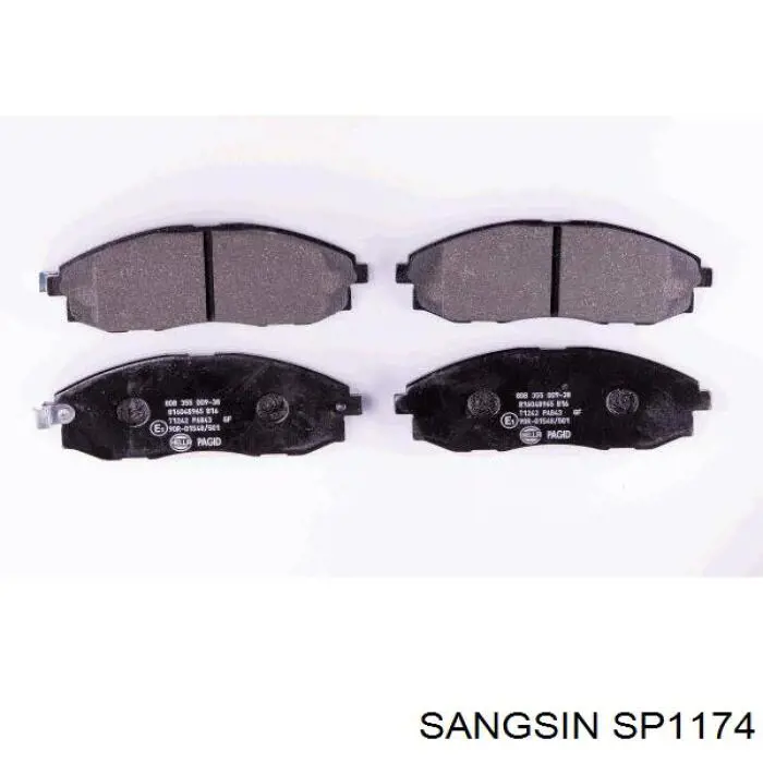 SP1174 Sangsin Передні гальмівні колодки