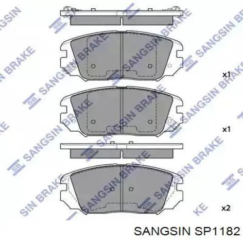 SP1182 Sangsin Передні гальмівні колодки