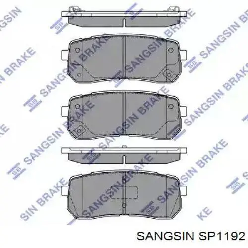 SP1192 Sangsin Колодки гальмівні задні, дискові