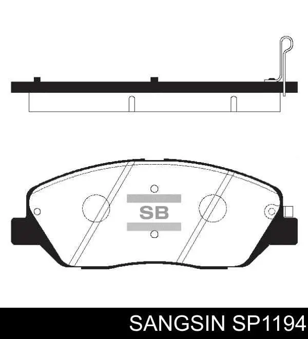 Гальмівні колодки Sangsin SP1194 ціна, від 24.97 USD