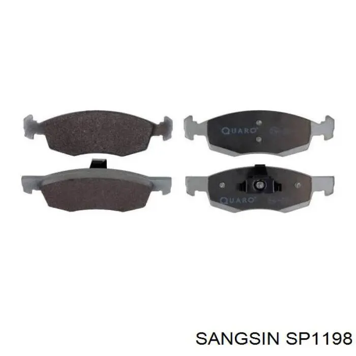 Купити SP1198 Sangsin Колодки гальмівні передні, дискові