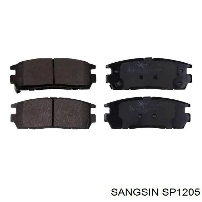 SP1205 Sangsin колодки гальмові задні, дискові