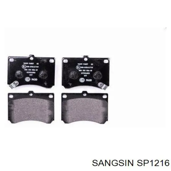 SP1216 Sangsin Передні гальмівні колодки