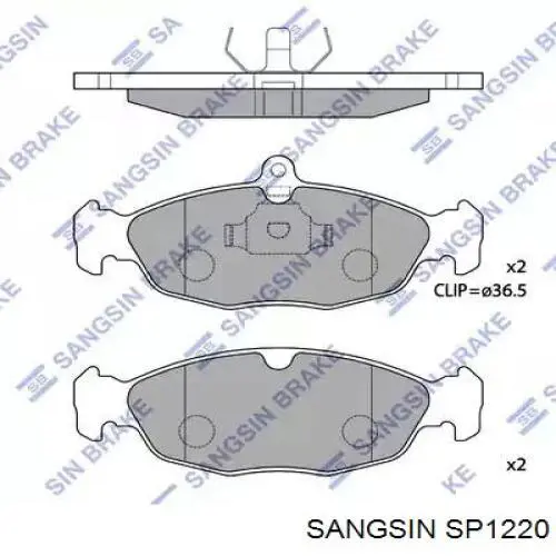 SP1220 Sangsin Передні гальмівні колодки