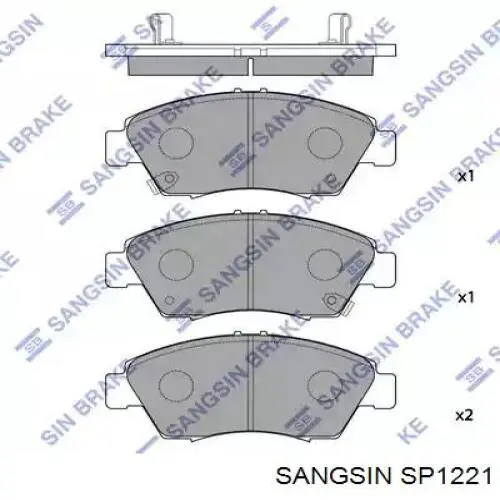 Гальмівні колодки Sangsin SP1221 ціна, від 19.13 USD