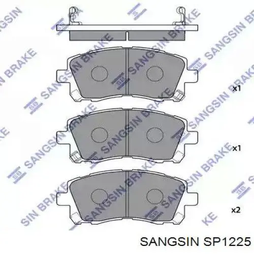 Гальмівні колодки Sangsin SP1225 ціна, від 22.84 USD