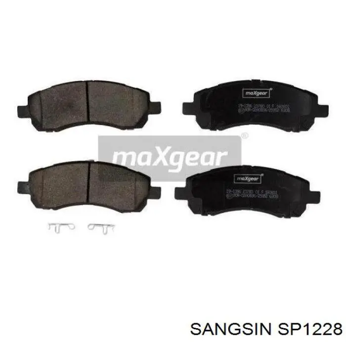 SP1228 Sangsin колодки гальмівні передні, дискові
