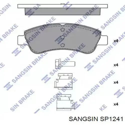 Гальмівні колодки Sangsin SP1241 ціна, від 23.21 USD
