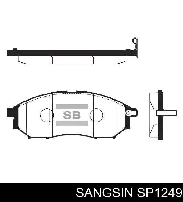 Гальмівні колодки Sangsin SP1249 ціна, від 29.45 USD