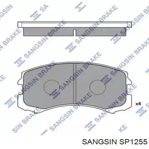 SP1255 Sangsin Передні гальмівні колодки