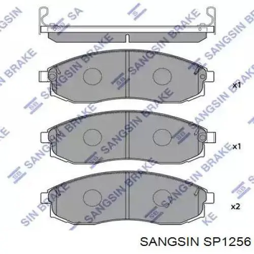 SP1256 Sangsin Передні гальмівні колодки