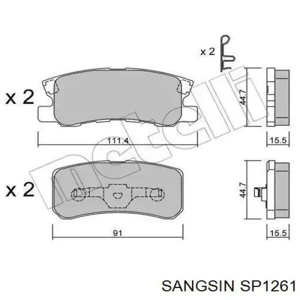 Купити 04874866AB Chrysler Колодки гальмівні передні, дискові