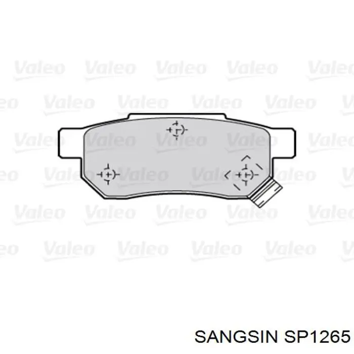 SP1265 Sangsin Колодки гальмівні задні, дискові
