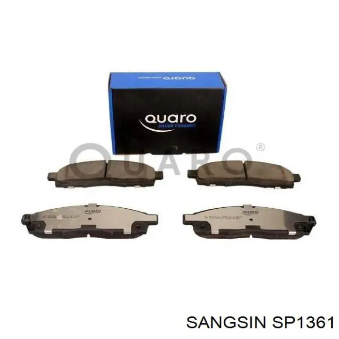 Гальмівні колодки Sangsin SP1361 ціна, від 24.05 USD