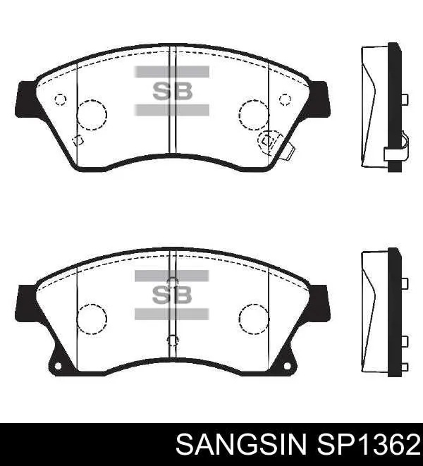 SP1362 Sangsin Передні гальмівні колодки