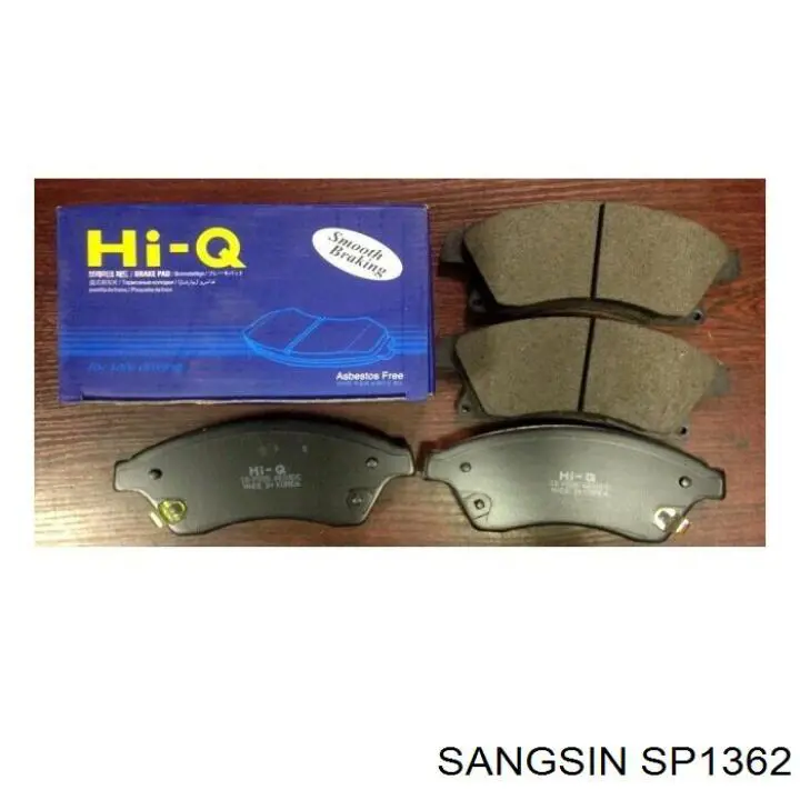 Купити SP1362 Sangsin Колодки гальмівні передні, дискові