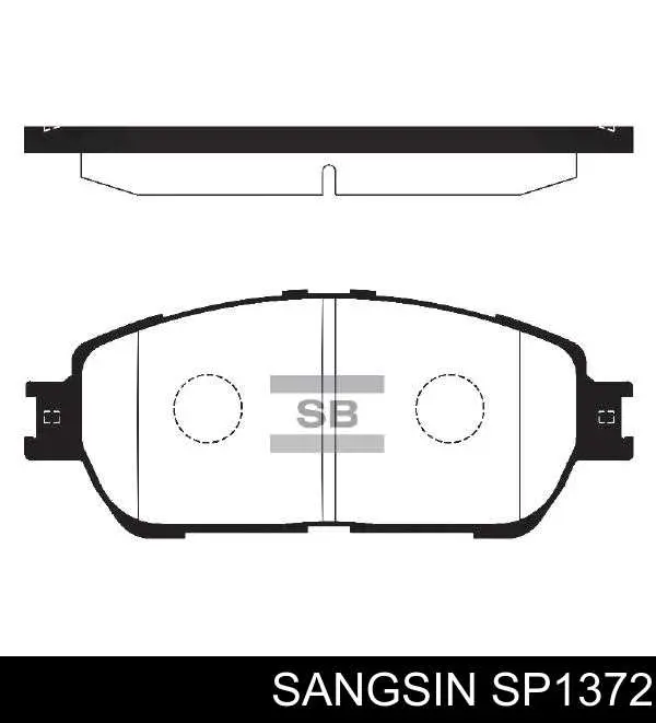 Гальмівні колодки Sangsin SP1372 ціна, від 24.47 USD