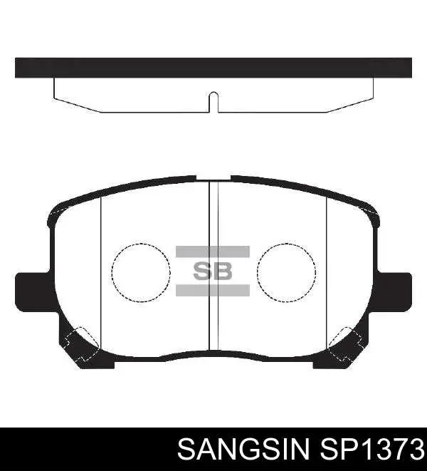 Гальмівні колодки Sangsin SP1373 ціна, від 20.84 USD