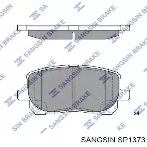 Колодки гальмівні передні, дискові SP1373 Sangsin