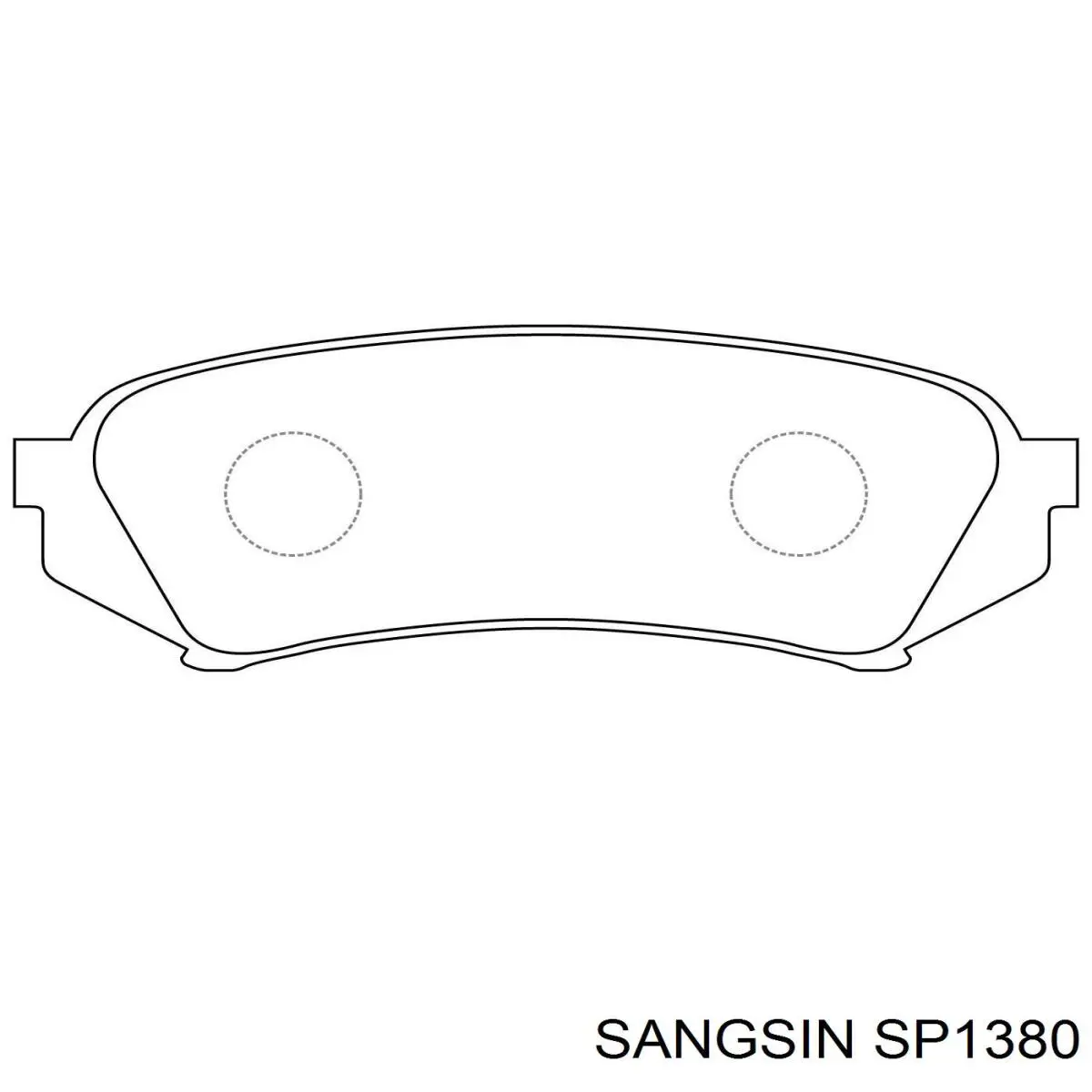 Купити SP1380 Sangsin Задні колодки