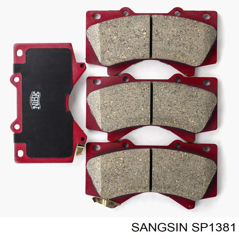 Купити SP1381 Sangsin Колодки гальмівні передні, дискові