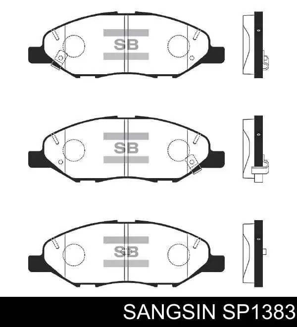 Гальмівні колодки Sangsin SP1383 ціна, від 24.06 USD